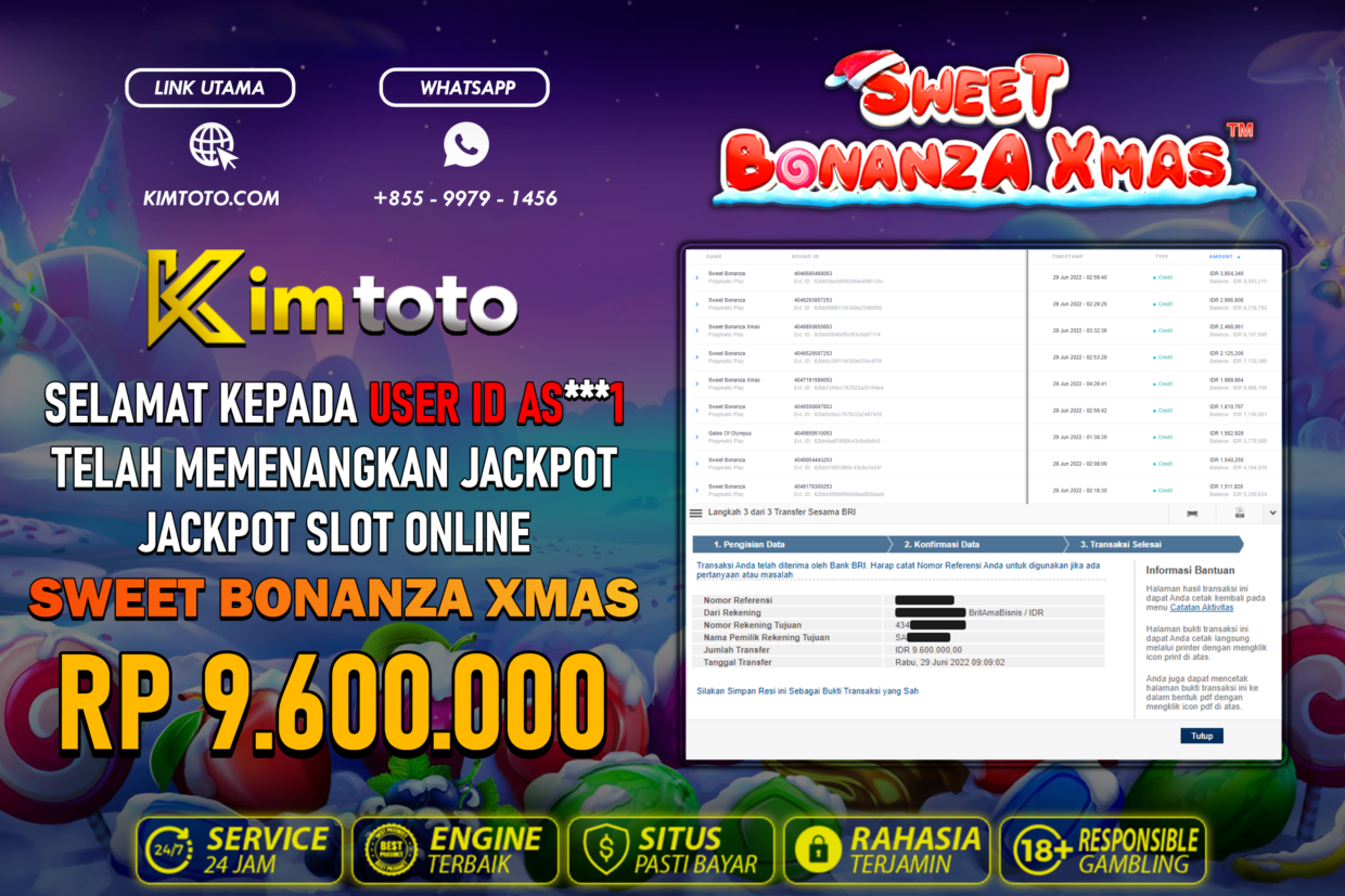 BUKTI PEMBAYARAN MEMBER JP SLOT ONLINE DI KIMTOTO USER ID AS1