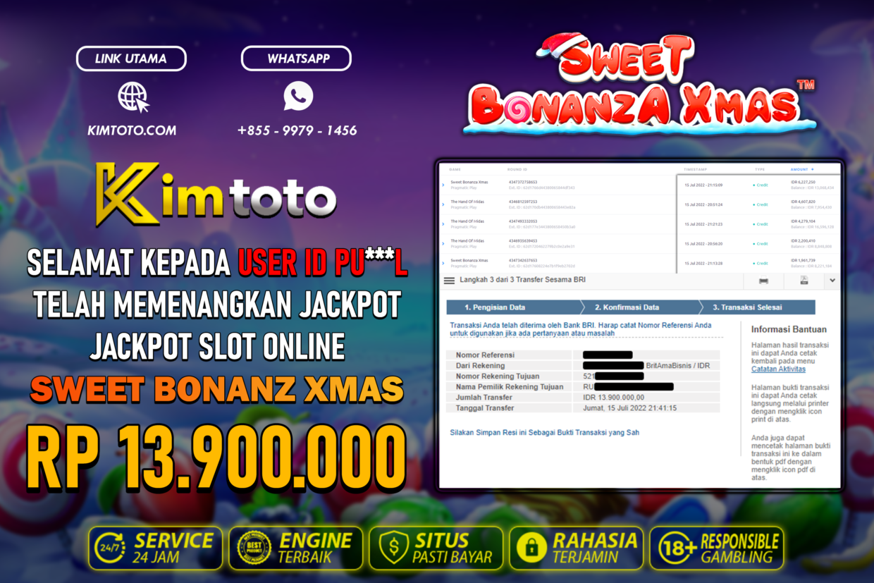 BUKTI PEMBAYARAN MEMBER JP SLOT ONLINE DI KIMTOTO USER ID PUL