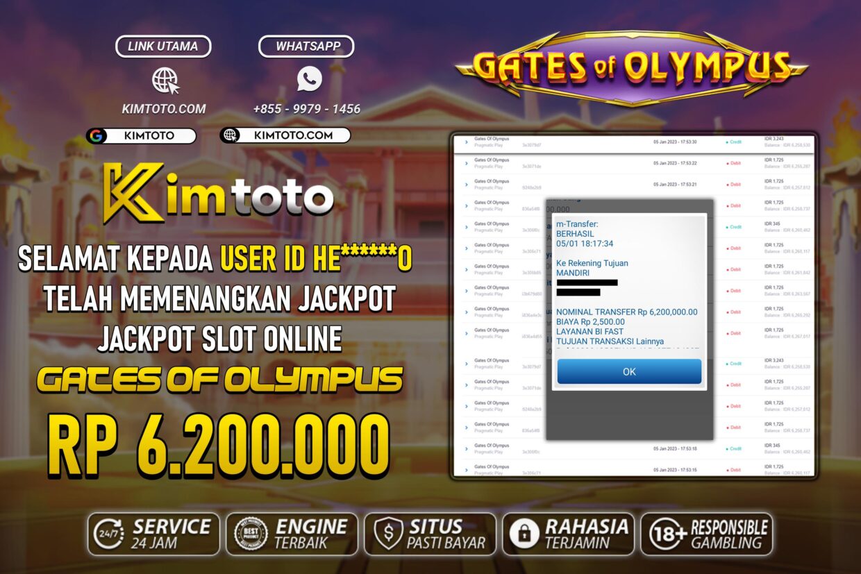 BUKTI PEMBAYARAN MEMBER JP SLOT ONLINE DI KIMTOTO USER ID HEO