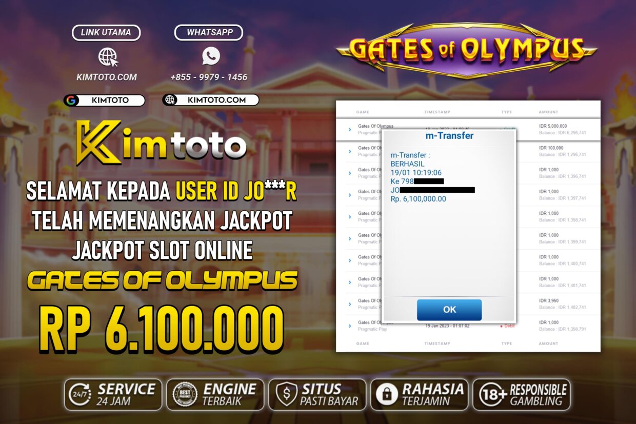 BUKTI PEMBAYARAN MEMBER JP SLOT ONLINE DI KIMTOTO USER ID JOR