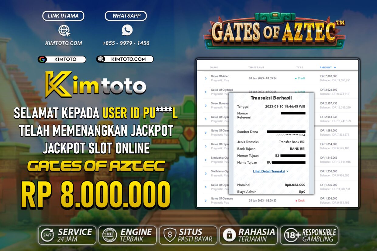 BUKTI PEMBAYARAN MEMBER JP SLOT ONLINE DI KIMTOTO USER ID PUL