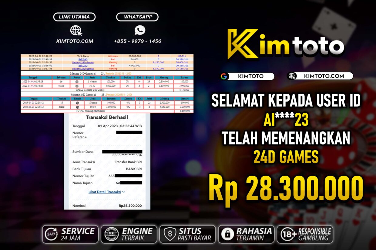 BUKTI PEMBAYARAN MEMBER JP LIVECASINO DI KIMTOTO USER ID AI23