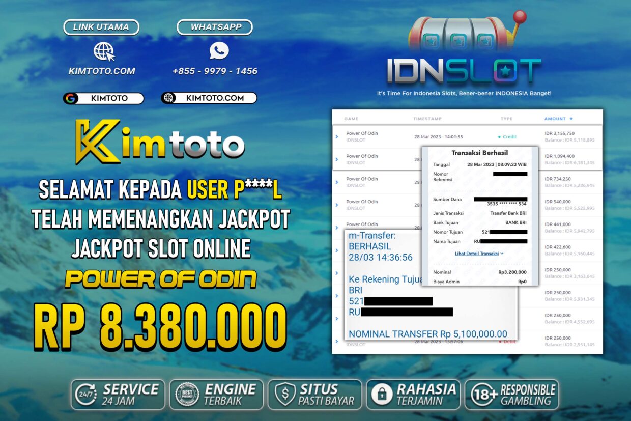 BUKTI PEMBAYARAN MEMBER JP SLOT ONLINE DI KIMTOTO USER ID PL