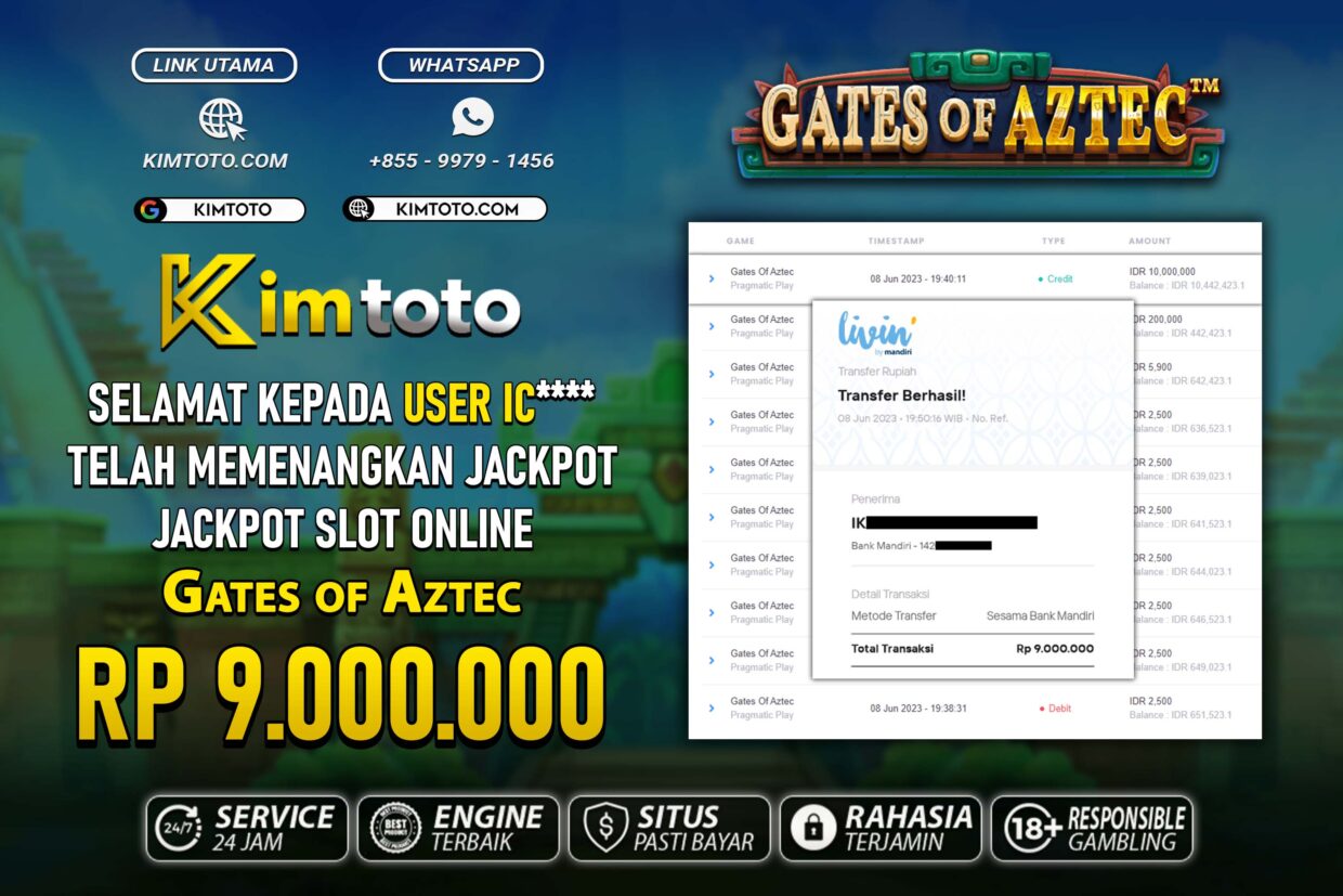 BUKTI PEMBAYARAN MEMBER JP SLOT ONLINE DI KIMTOTO USER ID IC