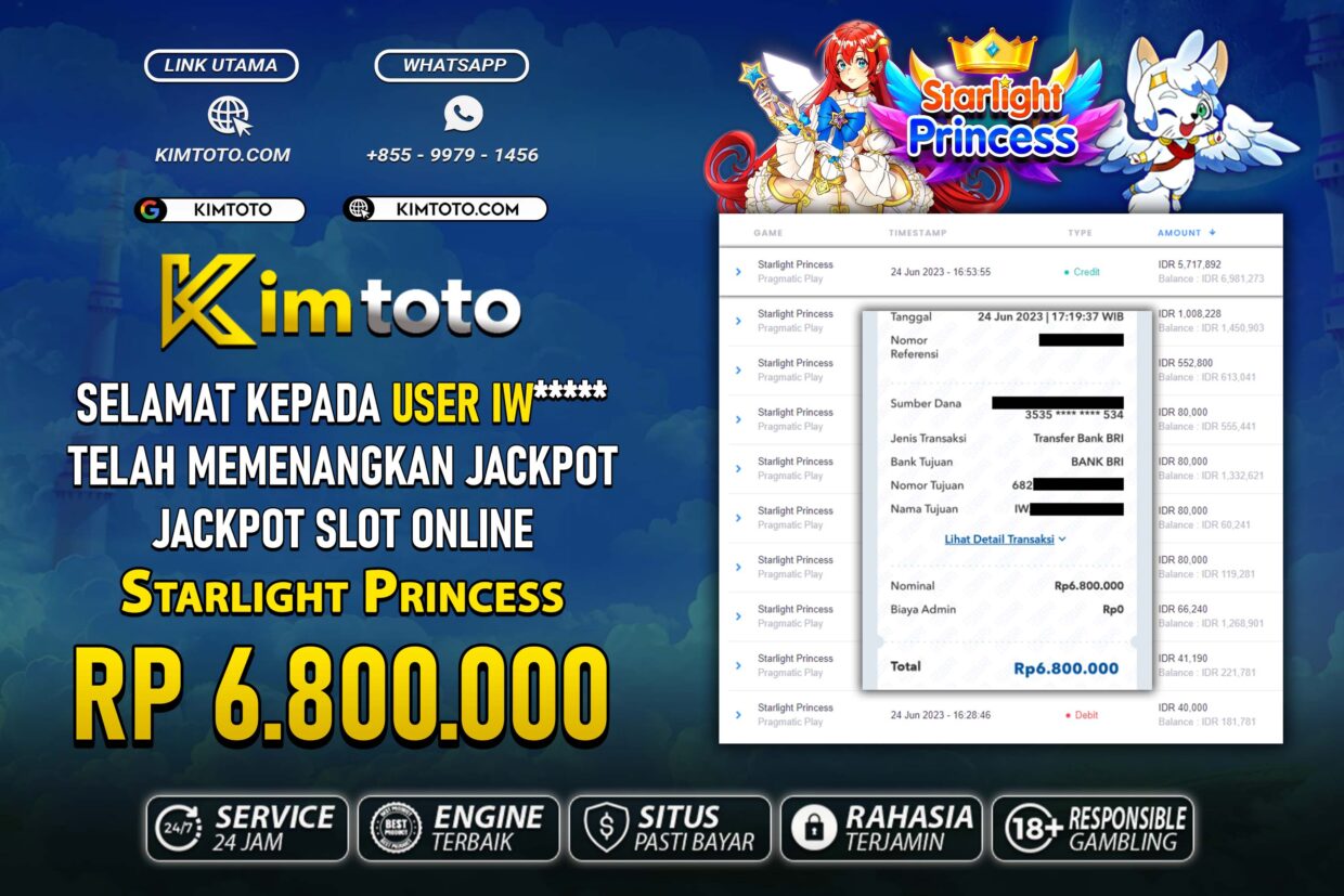 BUKTI PEMBAYARAN MEMBER JP SLOT ONLINE DI KIMTOTO USER ID IW