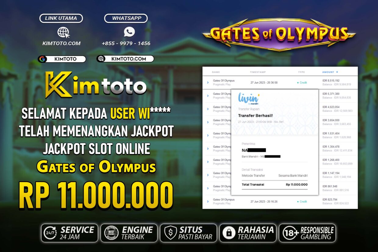 BUKTI PEMBAYARAN MEMBER JP SLOT ONLINE DI KIMTOTO USER ID WI