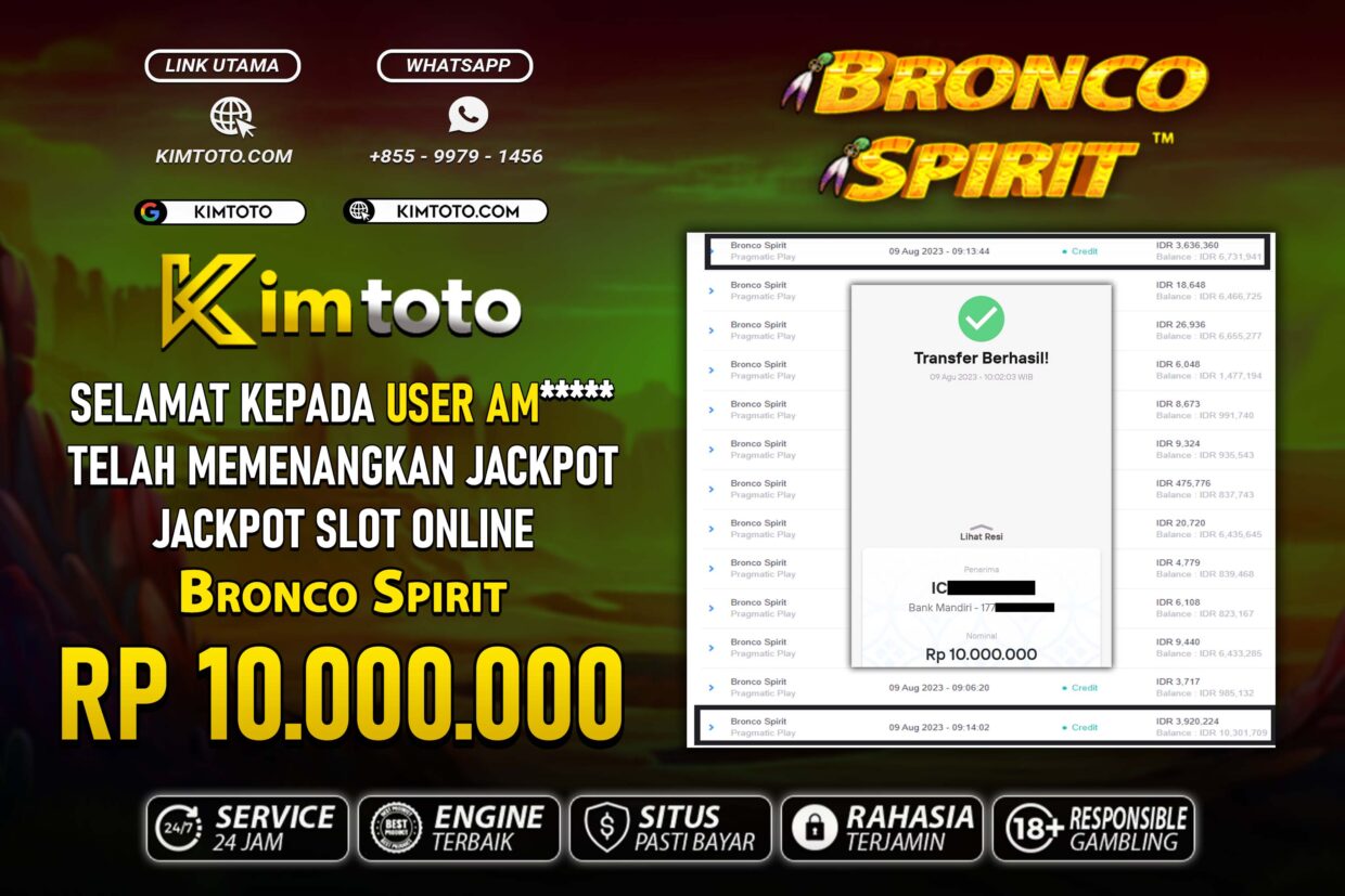 BUKTI PEMBAYARAN MEMBER JP SLOT ONLINE DI KIMTOTO USER ID AM