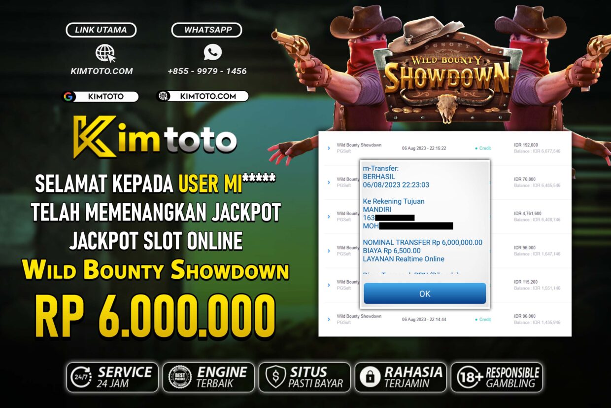 BUKTI PEMBAYARAN MEMBER JP SLOT ONLINE DI KIMTOTO USER ID MI