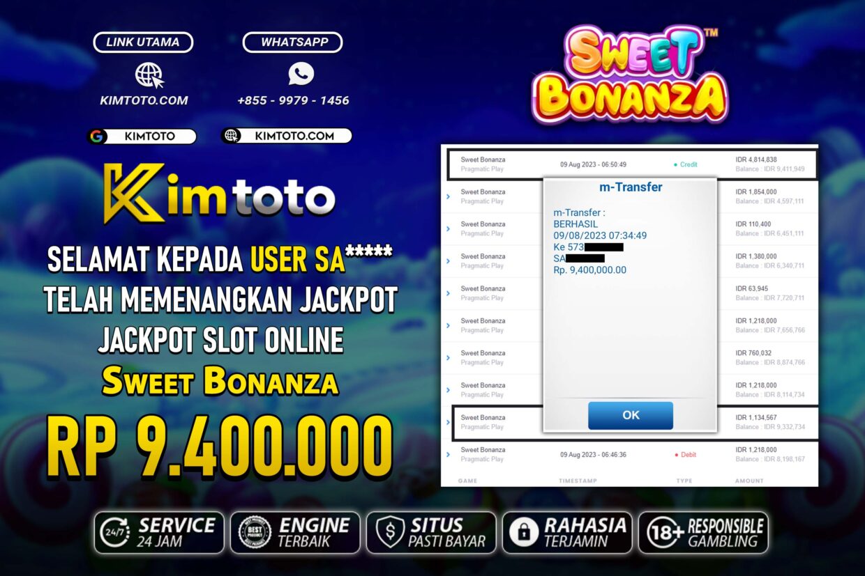 BUKTI PEMBAYARAN MEMBER JP SLOT ONLINE DI KIMTOTO USER ID SA