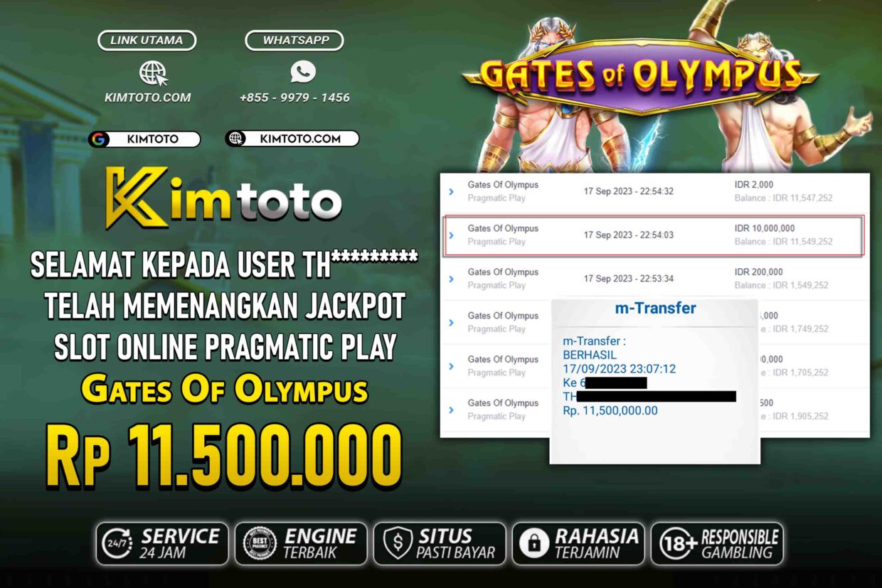 BUKTI PEMBAYARAN MEMBER JP SLOT ONLINE DI KIMTOTO USER ID TH