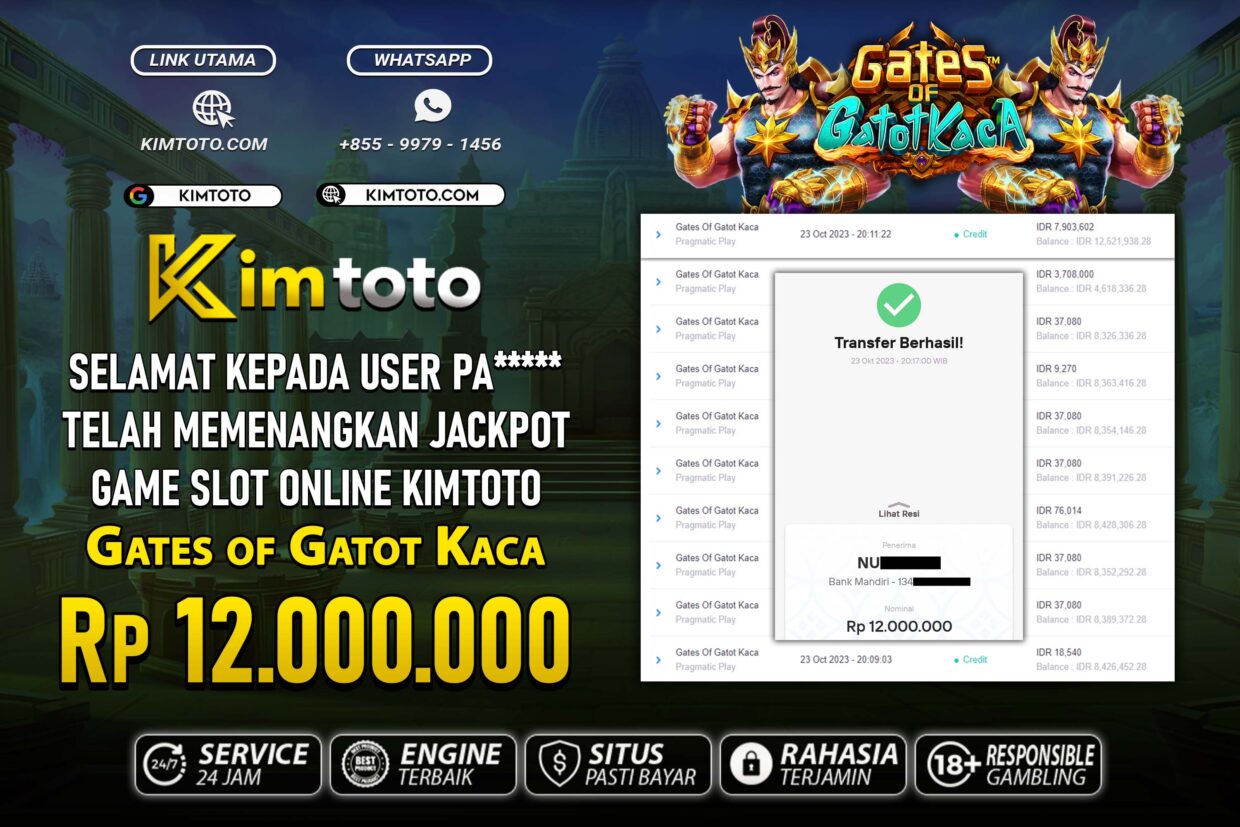 BUKTI PEMBAYARAN MEMBER JP SLOT ONLINE DI KIMTOTO USER ID PA